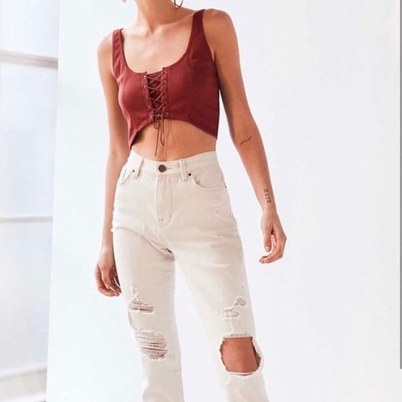 Lace up crop top - Picture 2 of 2